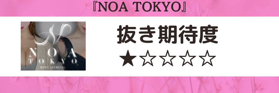 NOA TOKYOのロゴと抜き期待度