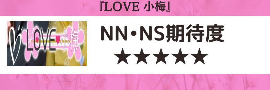 LOVE小梅のロゴとNN・NSの期待度