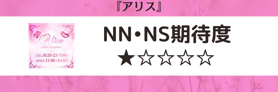 アリスのロゴとNN・NS期待度