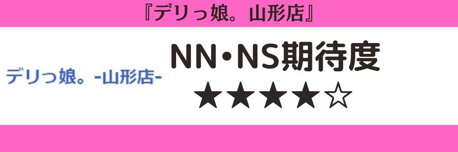 デリっ娘。山形店のロゴと本番期待度