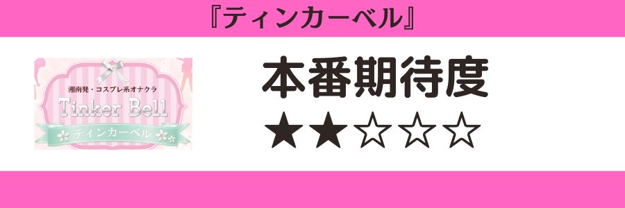 ティンカーベルのロゴと本番期待度