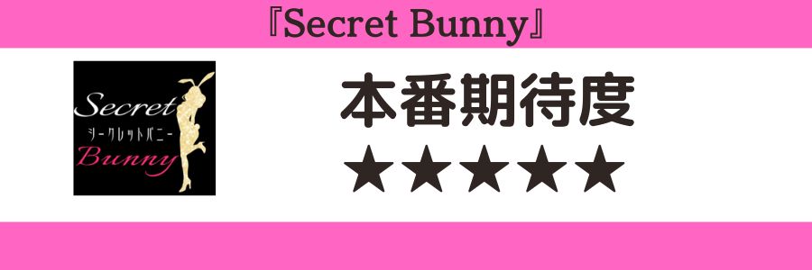 Secret Bunnyのロゴと本番期待度