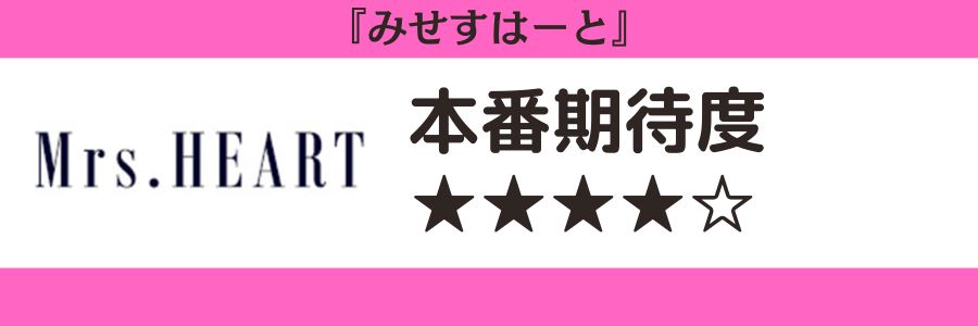 みせすはーとのロゴと本番期待度