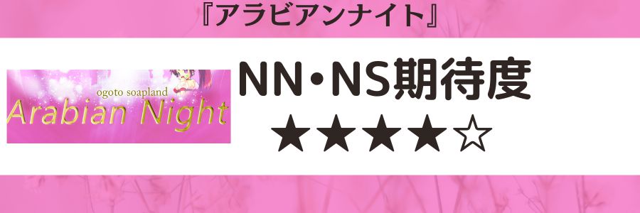 アラビアンナイトのロゴとNN・NS期待度