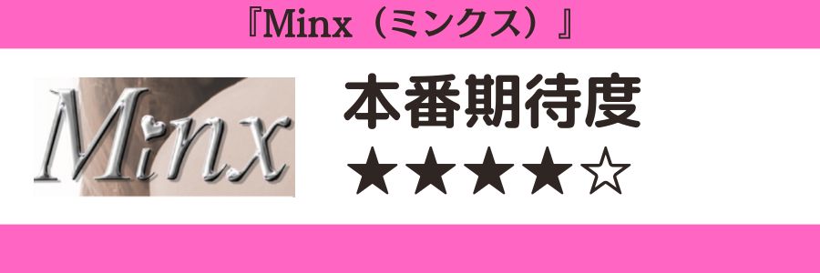 Minx（ミンクス）のロゴと本番期待度