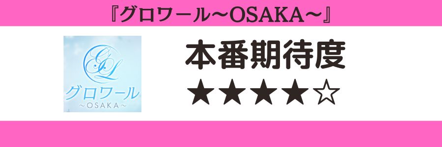 グロワール～OSAKA～のロゴと本番期待度